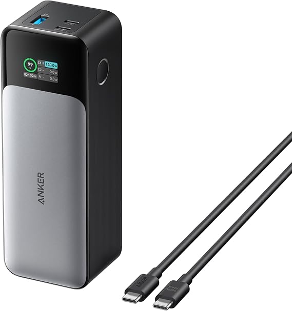 Best Power Banks for Phones in 2025 3 Anker PowerCore 24K (140W) – For Power Users