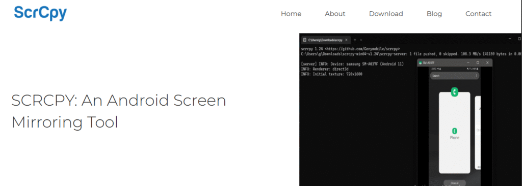 scrcpy (Free & Open Source)
